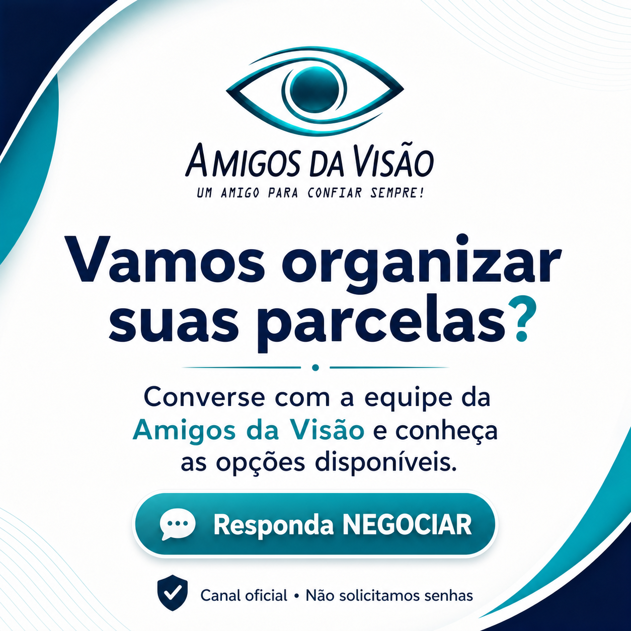 Prévia do card visual de regularização da Amigos da Visão